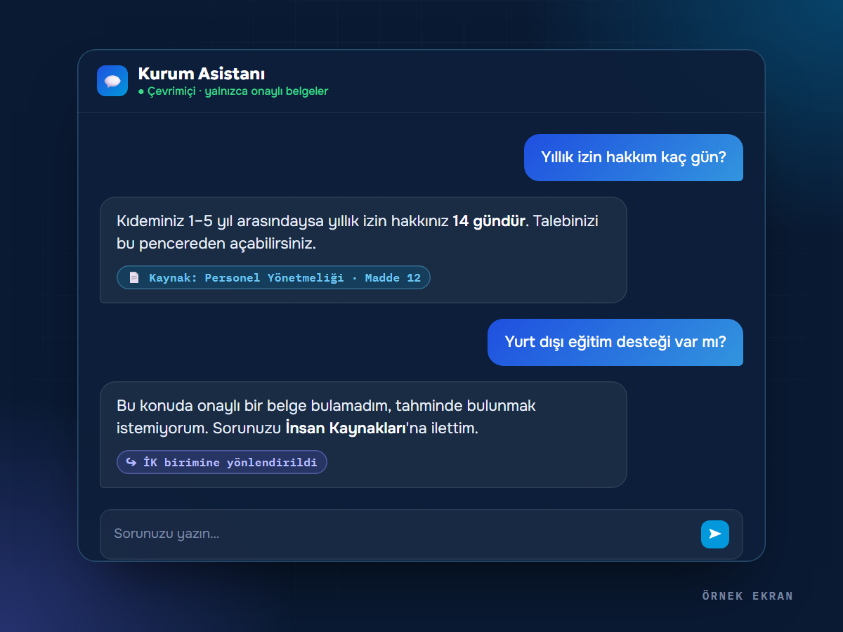Kurum Asistanı